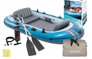 Preview: Intex Schlauchboot Excursion 4 Set